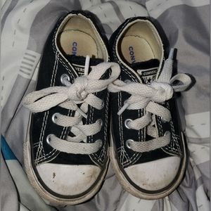 Converse All Star black and white toddler size 6